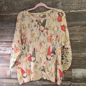 🎄 NWOT Christmas Gnomes Knit Sweater — Size 1X
🧶 Adorable Holiday Design! PTP 26